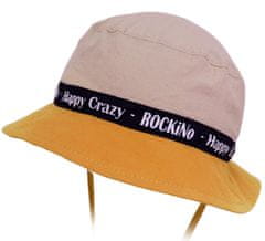 ROCKINO Chlapecký letní klobouk vzor 3450 - béžovohořčicový, velikost 48