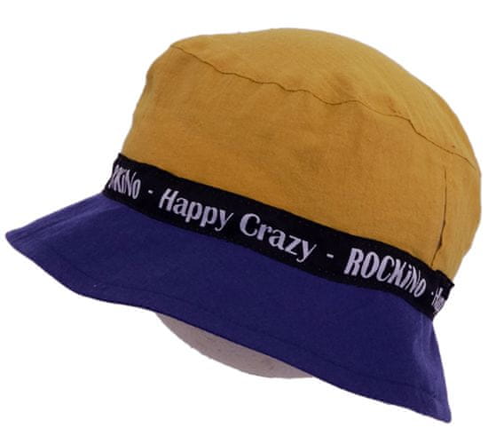 ROCKINO Chlapecký letní klobouk vzor 3450 - modrohořčicový
