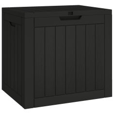 shumee Zahradní úložný box černý 55,5 x 43 x 53 cm polypropylen