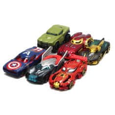 INTEREST Set krásných modelů autíček Avengers set 6ks.
