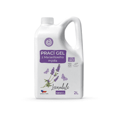 Nanolab Prací gel z Marseillského mýdla pro citlivou pokožku Levandule 2L, 40PD