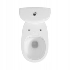 PSB Kompaktní bílé WC sedátko ARTECO 3/5 L