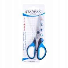 STARPAK Nůžky s gumovými rukojeťmi 14 cm