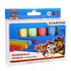 STARPAK Psi Patrol barevná křída 6 barev