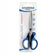 STARPAK Nůžky s gumovými rukojeťmi kovové 21,5 cm