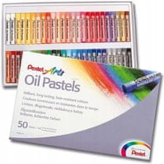 Pentel Olejové pastelky pro děti 50 barev
