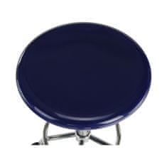 KONDELA Židle na kolečkách Mabel 3 New - modrá / chrom