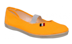 TOGA - výroba obuvi dětské cvičky JARMILKY neonově oranžové velikost 38,5 (25,5 cm)
