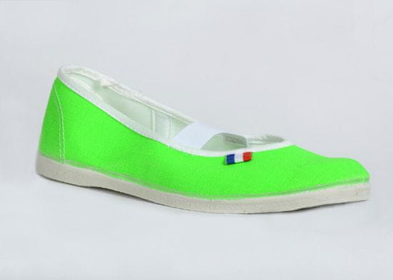 TOGA - výroba obuvi dětské cvičky JARMILKY neonově zelené