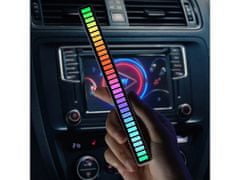 HADEX LED ambientní RGB osvětlení USB s dobíjecí baterií, bílé