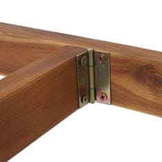 MCW Skládací stůl L19, zahradní stůl balkonový stůl, vnitřní/venkovní skládací stůl z akátového dřeva s certifikátem MVG 71x70x34cm
