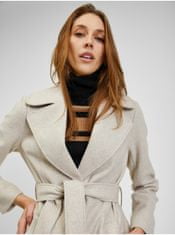 Orsay Béžový dámský zimní kabát s páskem 36