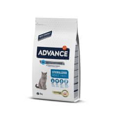 ADVANCE Sterilized Turkey - Suché Krmivo S Krůtou Pro Sterilizované Kočky 3kg