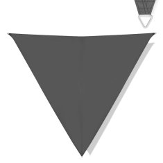 VONROC Sluneční plachta - Trojúhelníková- Prémium - ∆ 360 cm - Voděodolná | Šedá 