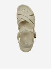 Geox Béžové dámské kožené sandály Geox 38