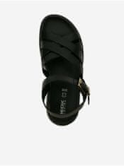 Geox Černé dámské kožené sandály Geox 35