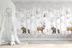 Vliesová dětská fototapeta, les, lesní zvířátka JS6001, 212 x 280cm, Jack´N Rose 2024