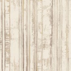 Béžová pruhovaná vliesová tapeta na zeď 229607, Premium Selection, 0,53 x 10,05 m