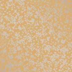 Žlutá vliesová tapeta na zeď, Květy, M52402, Adéle, 0,53 x 10,05 m