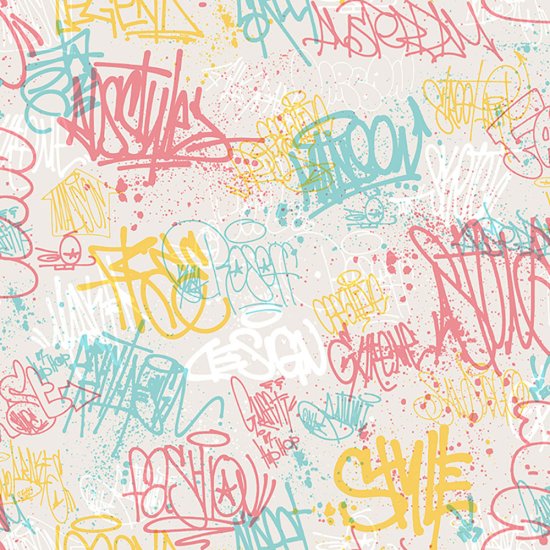 Vliesová tapeta pro teenagery - graffiti - M51310, My Kingdom, 0,53 x 10,05 m