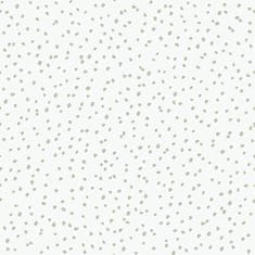 Vliesová dětská bílá tapeta se zelenými flíčky - L99304, My Kingdom, 0,53 x 10,05 m