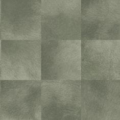 Vliesová tapeta na zeď šedá, čtvercový vzor imitace kožešiny 347797, Luxury Skins, 0,53 x 10,05 m