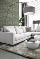 Vliesová tapeta na zeď šedá, čtvercový vzor imitace kožešiny 347797, Luxury Skins, 0,53 x 10,05 m