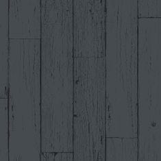 Vliesová tapeta na zeď šedá, imitace dřeva, palubek 347537, Matières - Wood, 0,53 x 10,05 m