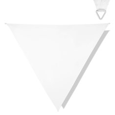 VONROC Sluneční plachta - Trojúhelníková- Prémium - ∆ 360 cm - Voděodolná | Bílá 