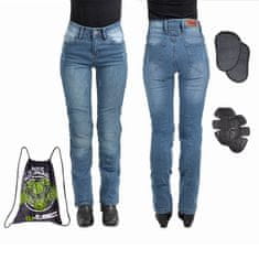 W-TEC Dámské moto jeansy Panimali Barva modrá, Velikost XXL