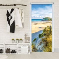Vliesová obrazová tapeta na dveře Mořská pláž 33102, 91 x 211 cm, Photomurals