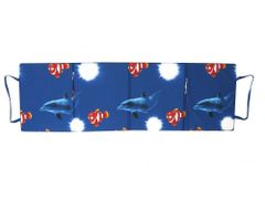 HolidaySport Plážové molitanové skládací lehátko Trieste-10 3 cm delfín + slunce + rybky
