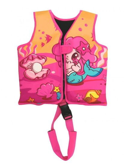 HolidaySport Dětská neoprenová plovací vesta Neo Splash Princess růžová 18-30 kg