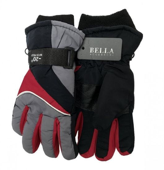 HolidaySport Dětské zimní rukavice Bella Accessori 9009-6 šedá