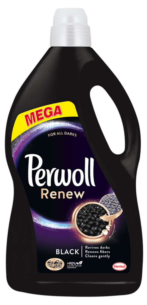 Levně Perwoll Renew speciální prací gel Black 68 praní, 3740 ml
