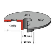 Makita kopírovací kroužek/vodící objímka 20 mm (164393-0)