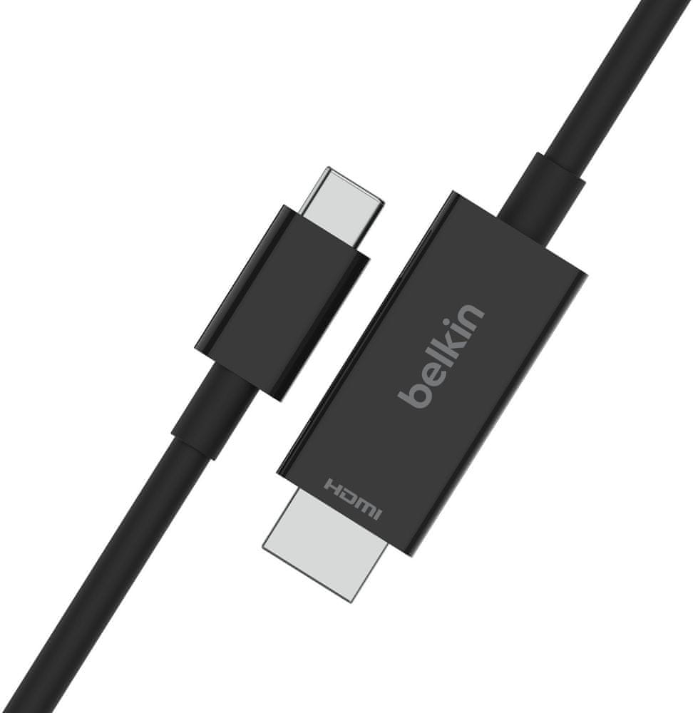 Levně Belkin kabel USB-C na HDMI 2.1, 2m, černá, AVC012bt2MBK