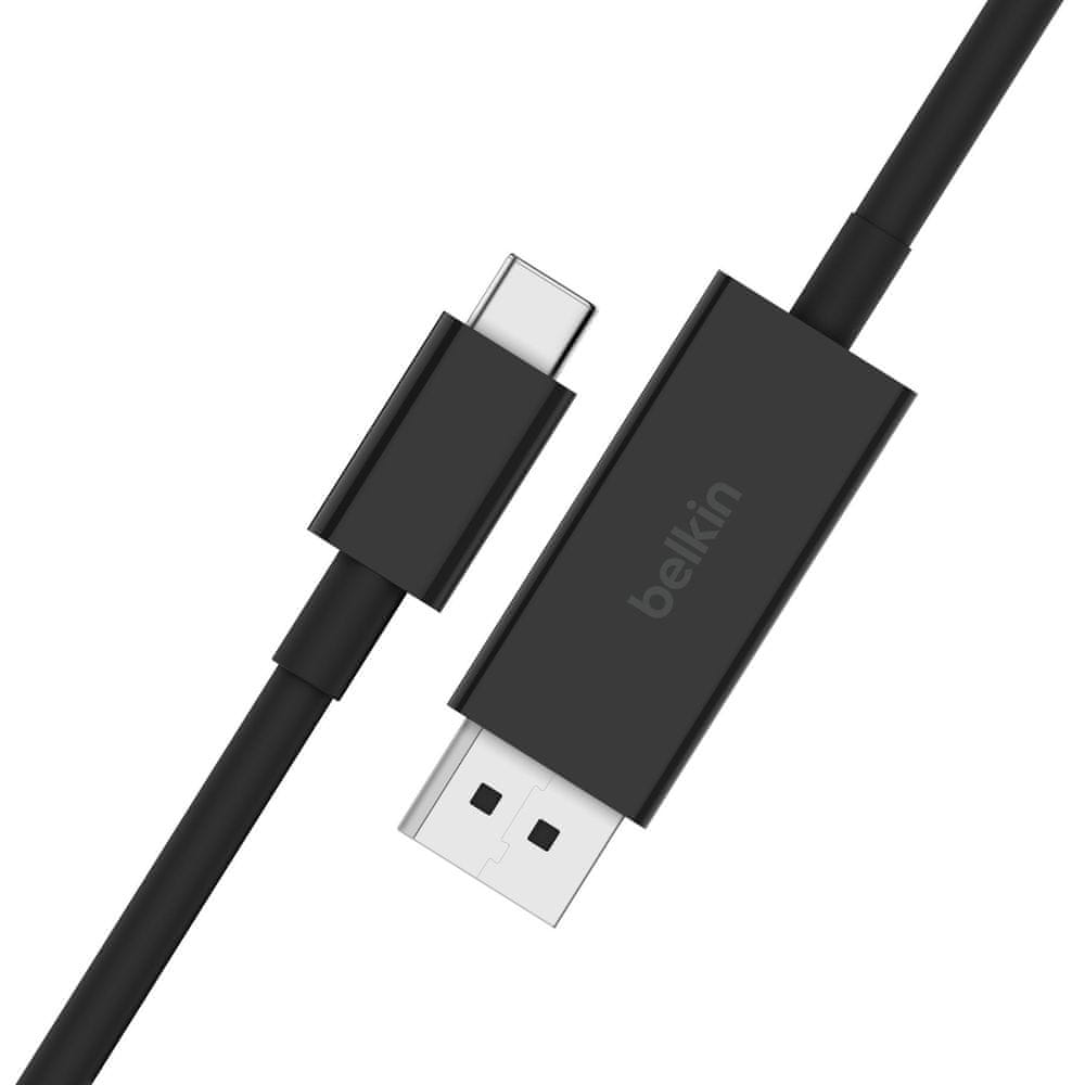 Levně Belkin kabel USB-C na DP 1.4, 2m, černá, AVC014bt2MBK
