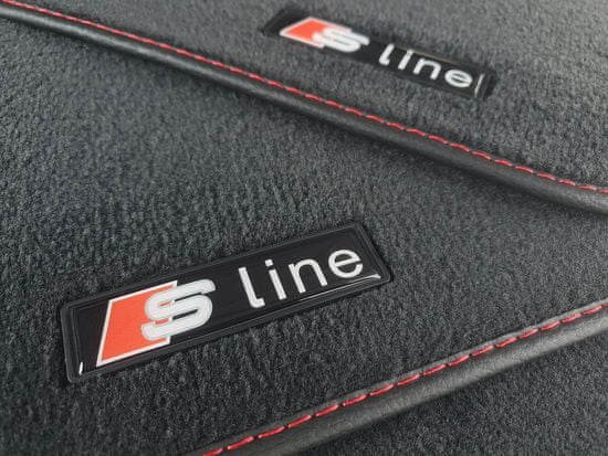 EXCLUSIVE Autokoberečky AUDI A5 coupe S-LINE plast ( typ b8 - 2007-2014 )
