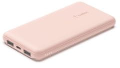 Belkin USB-C PowerBanka, 10000mAh, růžová, BPB011btRG