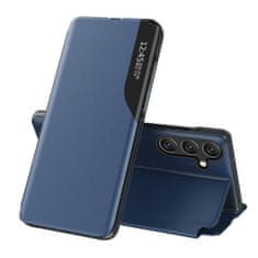 MG Eco Leather View knížkové pouzdro na Samsung Galaxy A24 4G, modré