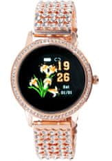 Oxe  Smart Watch Stone LW20 - chytré hodinky, Rose Gold