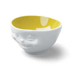 58products Miska "Mrkající" v bílé barvě, žlutá uvnitř, 500 ml