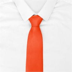 NANDY Klasická pánská kravata - oranžová