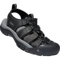 KEEN Pánské kožené sandály NEWPORT 1022247 black/steel grey (Velikost 42)