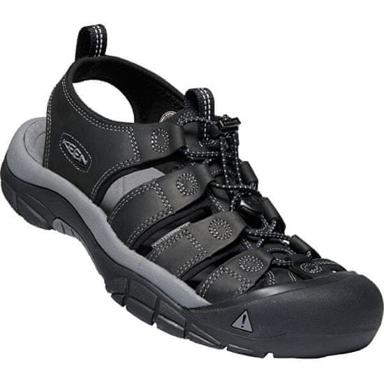 KEEN Pánské kožené sandály NEWPORT 1022247 black/steel grey