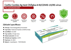 CorDx CorDX Chřipka A+B & COVID-19 / RS vir, Ag Combo Test - rychlotest na detekci Chřipka / Covid 19 / RS virus