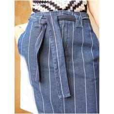 Orsay Modrá pruhovaná krátká džínová sukně se zavazováním ORSAY_726319-98 32
