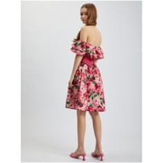 Orsay Tmavě růžové dámské květované šaty ORSAY_471671-225000 34