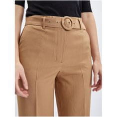Orsay Světle hnědé dámské kalhoty s páskem ORSAY_355038-080000 44